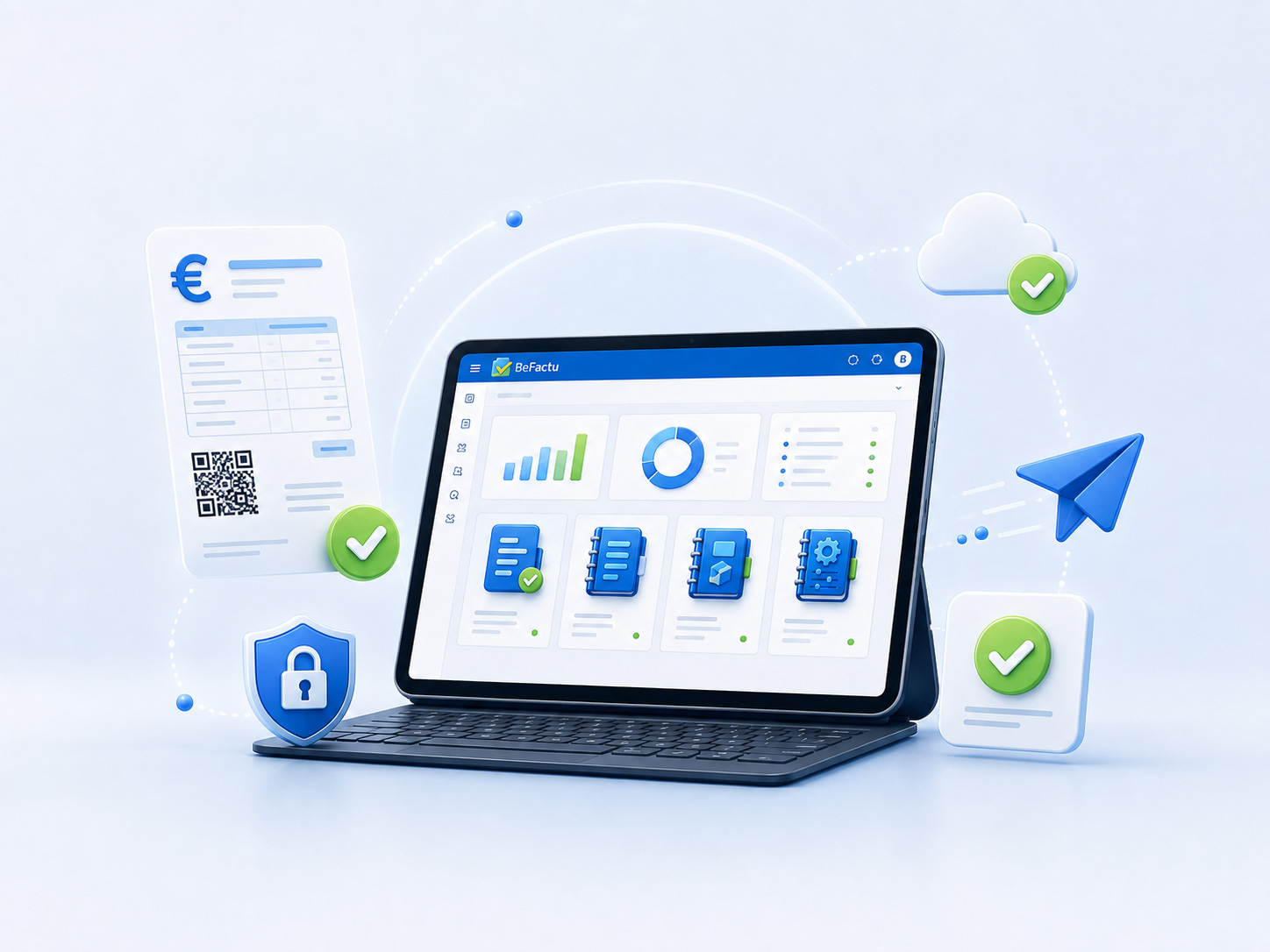 Software Verifactu de BeFactu para emitir facturas con menos trabajo administrativo y más control